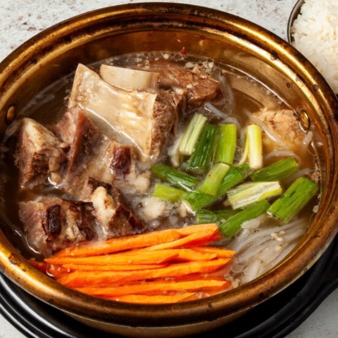 Galbitang, short rib soup with rice