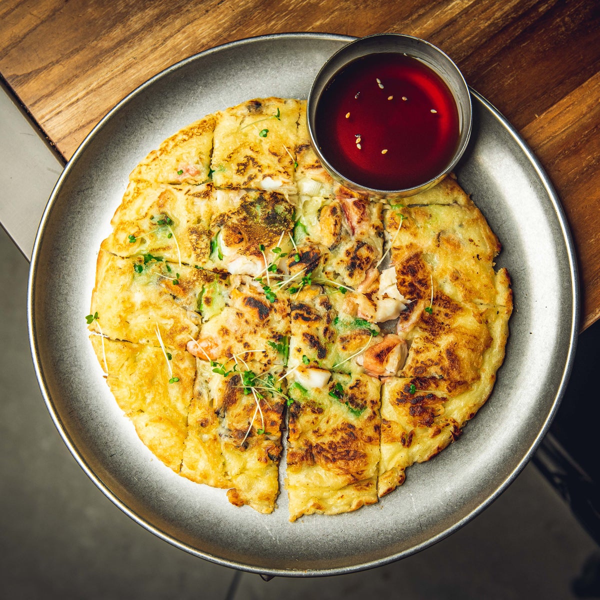 Seafood pajeon, Korean pancake